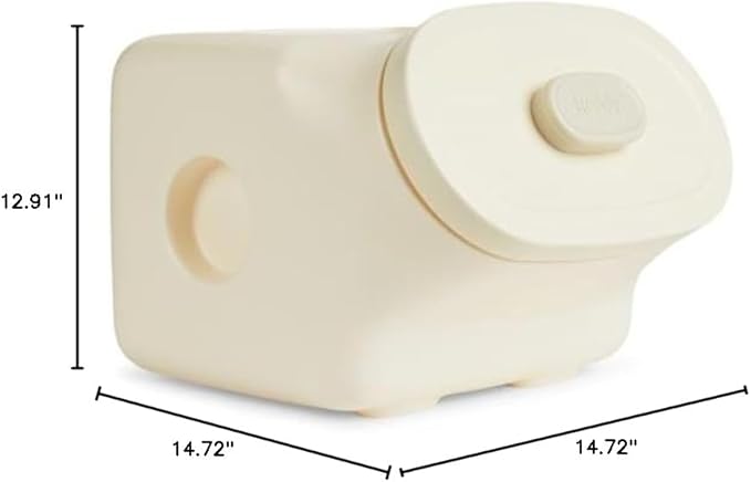 Reddy White Airtight Food Storage Container for Dogs Medium 25 lbs.