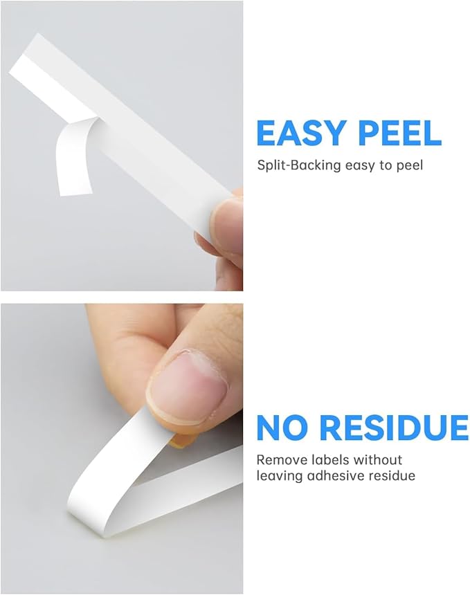 6-Pack TZe 18mm Label Tape Replacement for Brother Label Maker Tape TZ Tape 18mm 0.7 Inch Laminated Colored 3/4 Inch Refills for PT-D410 PT-D400 PT-D600 PT-D610BT, White/Red/Blue/Yellow/Pink/Green