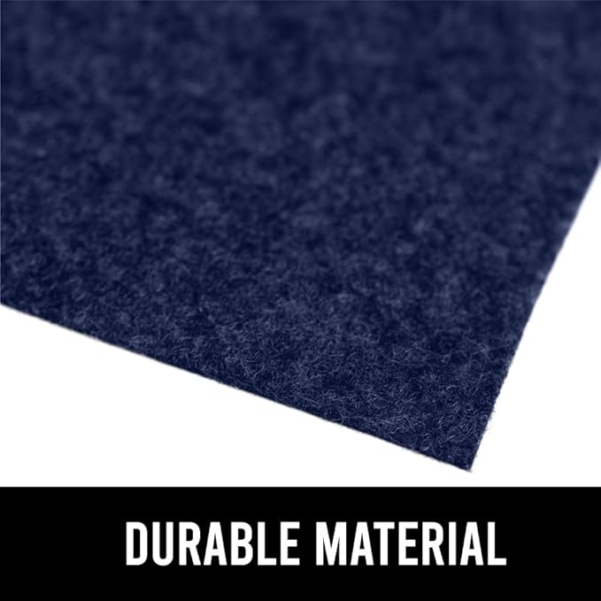 GORILLA GRIP LeakGuard Non-Adhesive Under Sink Mat for Kitchen Cabinet, Waterproof Quick Dry Shelf Liner, Durable Absorbent Felt Mats for Bathroom Sinks, Cabinets, Dresser, Easy to Trim, 24x24 Navy