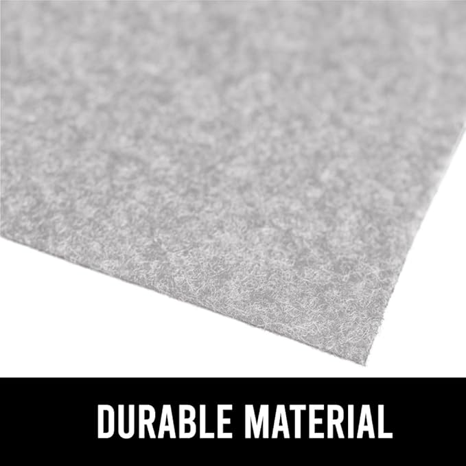 GORILLA GRIP LeakGuard Non-Adhesive Under Sink Mat for Kitchen Cabinet, 24x40, Waterproof Quick Dry Shelf Liner, Durable Absorbent Felt Mats for Bathroom Sinks, Cabinets, Dresser, Easy Trim Light Gray