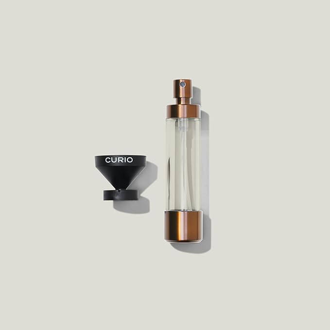 Curio Home Goods Obscura Paper Towel Holder plus Spray Bottle, Stainless Steel, Black