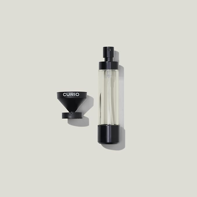 Curio Home Goods Obscura Paper Towel Holder plus Spray Bottle, Stainless Steel and Marble, Black