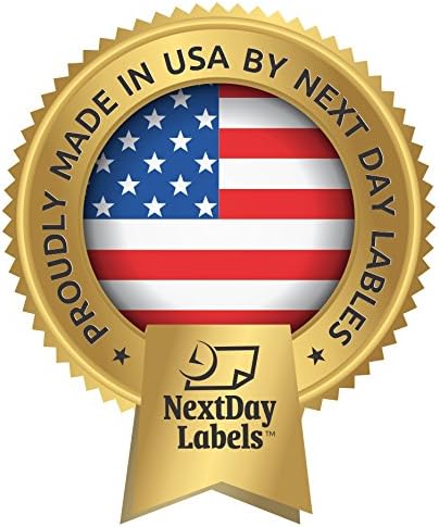 NextDayLabels - 8-1/2 x 11 Neon Color High Light Fluorescent Labels for Laser & Inkjet Printer (Orange Fluorescent, 4" x 3-1/3" - 6 Per Page | 300 Labels)