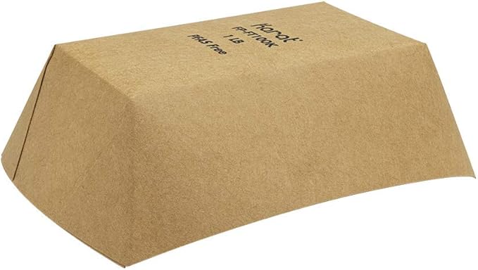 Karat FP-FT100K Kraft Paper Food Serving Tray, 1.0lb Capacity, for Hotdog, Chips, Snacks, Pack of 1,000