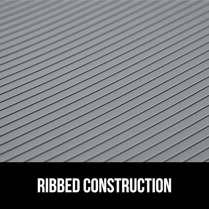 GORILLA GRIP DuraGuard Shelf Liner, 20x30 Non-Adhesive Cabinet Liners for Kitchen Drawers, Shelves, Refrigerator, Pantry Storage, Bathroom Closet, Durable Waterproof BPA Free Ribbed Plastic, Gray