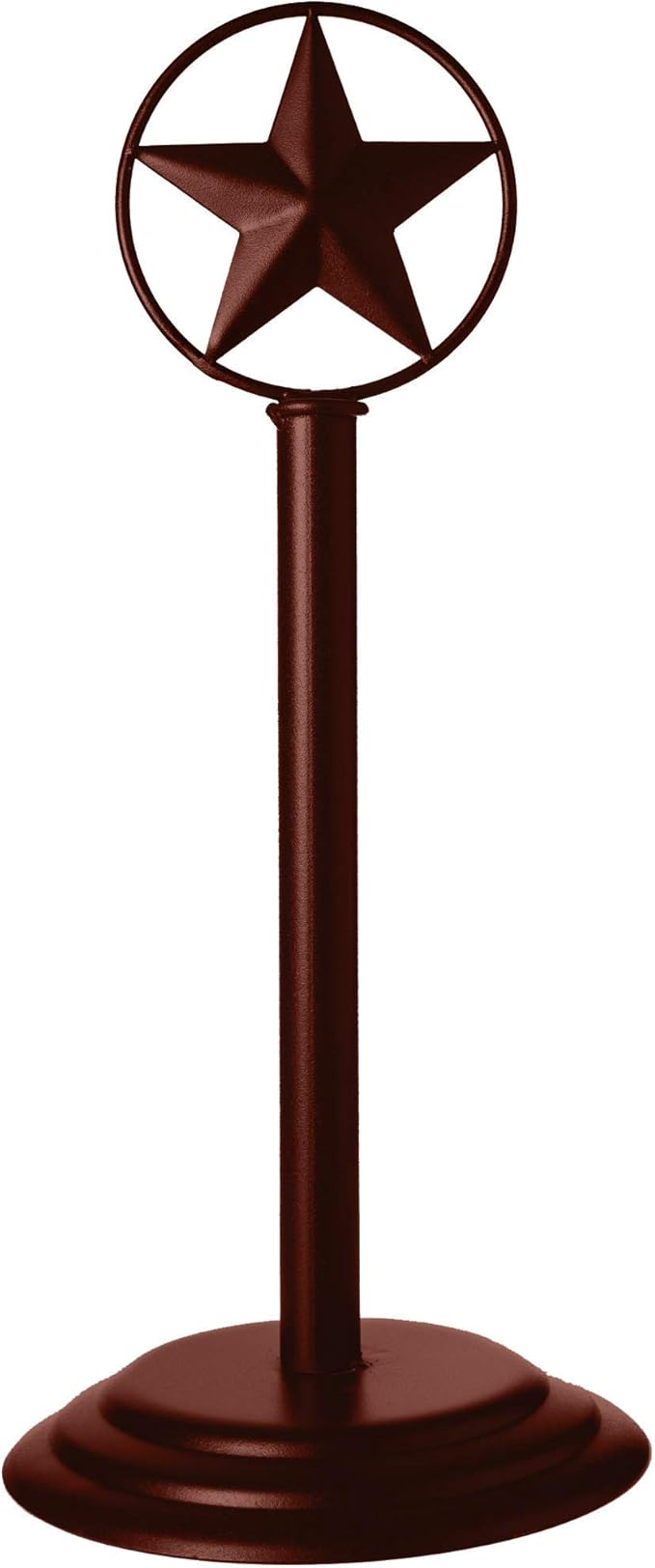 Brown Rustic Texas Star Paper Towel Holder, Napkin Holder, Salt and Pepper Shakers Holder, Country Farmhouse Iron Kitchen Counter Accessory Set Holders (Paper Towel, Napkin, S&P Holder (3 Piece Set))