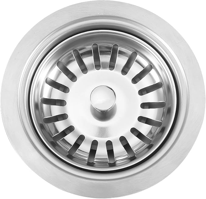 3-1/2'' Kitchen Sink Drain Kit - Stainless Steel Sink Strainer Drain Basket Replacement