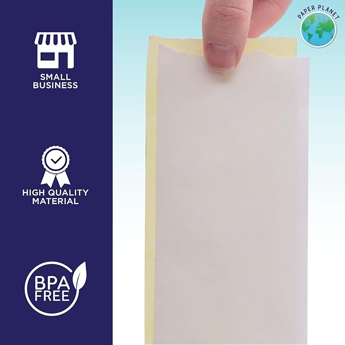 2-Ply White/Yellow Carbonless Paper for Toast Kitchen Printer by Paper Planet | 18 Rolls | TKP300 SNBC BTP-M300