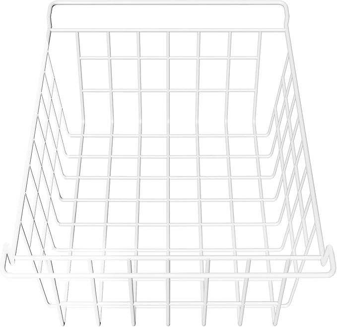 Orgneas 17.5" Chest Freezer Organizer Bins Deep Freezer Basket Storage Rack Bins Metal Wire Baskets Large Size 2Pcs