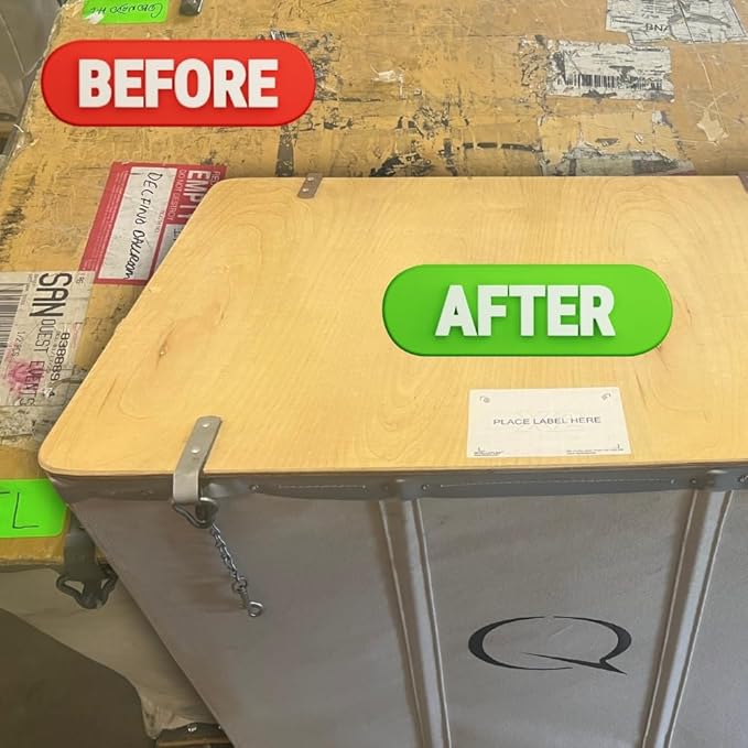 INTELLI-PLAC Label Holder for Containers, Totes, Bins (Pack of 25, 4.5X6.5) Permanent Label Holder Makes It Easy to Apply-Remove-Replace Your Labels. Prevent Sticky Residue & Overlapping of Labels
