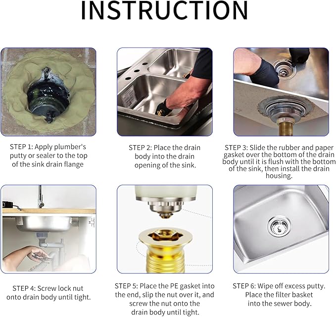 3-1/2 Inch Sink Drain Strainer, Kitchen Sink Drain Strainer, Kitchen Sink Drain Stopper, 2 Pack Kitchen Sink Drain Assembly, Stainless Steel Drain Assembly with Strainer Basket/Sink Stopper