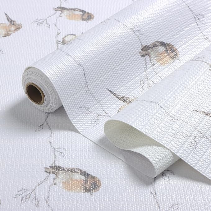 Shelf Liner for Kitchen Cabinets Non Adhesive Drawer Liner,Cabinet Liner for Shelves,Non Slip Kitchen Drawer Liners for Dresser,Waterproof Shelf Paper for Refrigerator,Cupboard,12In x 10FT