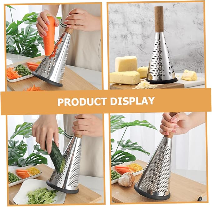 OFFSCH Kitchen Grater Cottage Cheese with Fruit Truffle Cheese Hand Tool Cucumber Shredder Kitchen Essentials Stainless Steel Box Grater Home Cheese Grating Tool Cheese Grater for Home