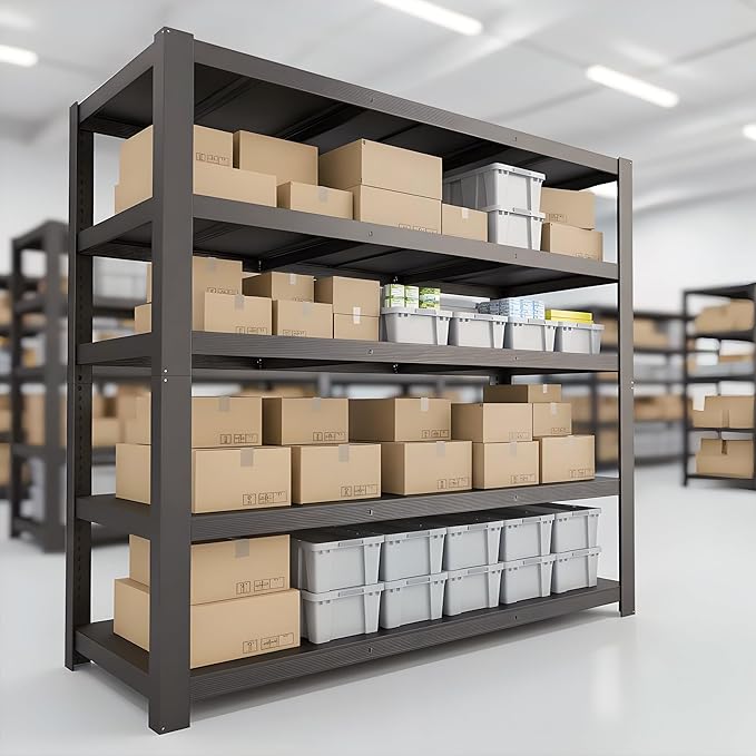 84" H Garage Shelving,Storage Shelves 3050LBS Heavy Duty Storage Shelves,Adjustable Metal Shelving,for Garage,Warehouse,Basement,Pantry 84" H x 55" W x 24" D