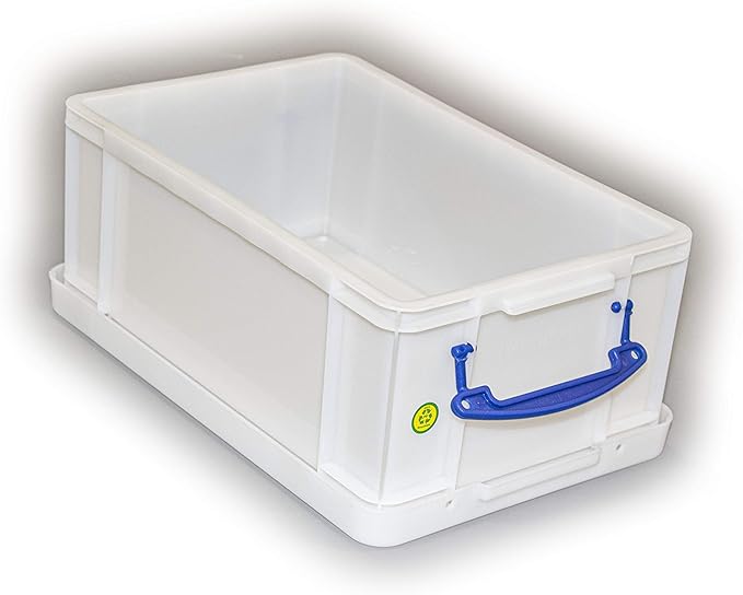 Really Useful Box Plastic Storage Box 9 Litre White Strong