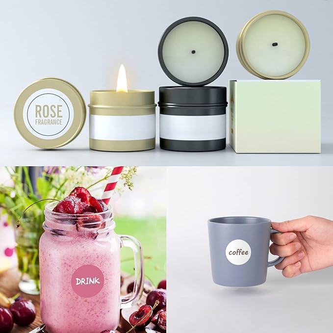 Custom Stickers Personalized Labels - Customized Stickers with Any Design Image Logo Text,Custom Thank You Label Stickers,Custom Stickers for Business Logo,100 Labels (Flower,6"x6")