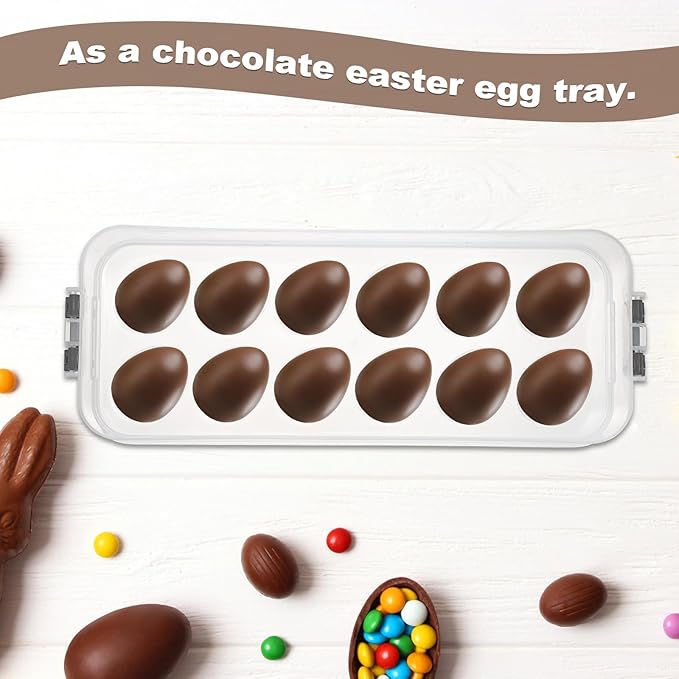 BSTKEY Deviled Egg Containers with Lid, 4 Layer Deviled Egg Platter Carrier Trays for 48 Eggs, Fridge Stackable Portable Egg Holder with Handle for Home Kitchen Party Easter Picnic