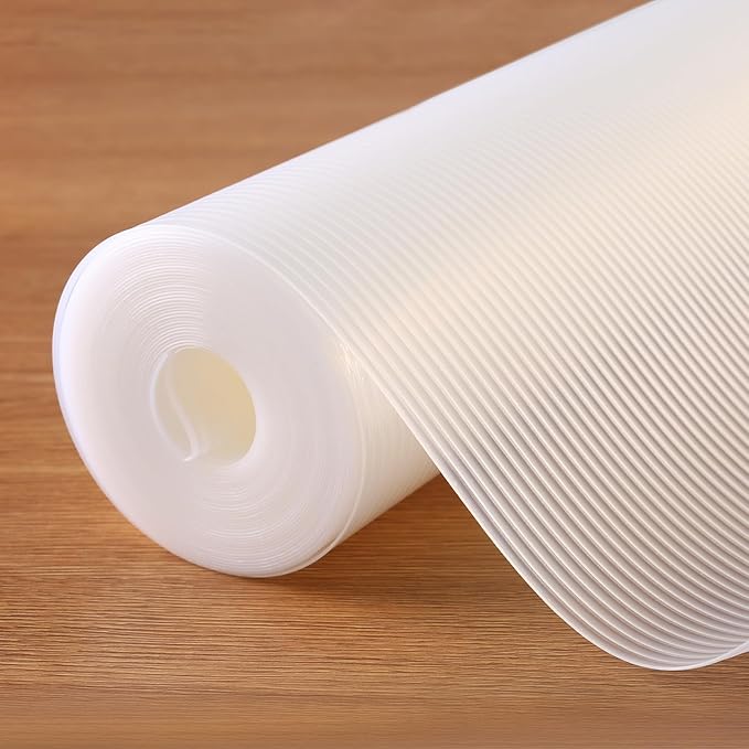 Thickened Shelf Liner, 11.8 in x 20 FEET Non-Slip Cabinet Liner, Washable Oil-Proof Contact Paper for Kitchen Drawer, Cabinet, Shelves, Refrigerator, Storage, Desks, Non Adhesive