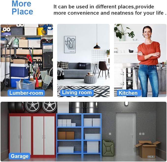 BestOffice | 5-Tier Wire Storage Shelves | 36x14x72 | Black | with Adjustable Racks | Heavy-Duty Metal Shelf, Holds Upto 1000 lbs | No-Tool Assembly | Ideal for Home & Garage Shelving