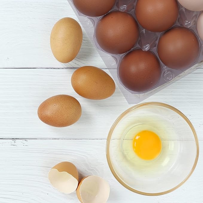 70 Pack Plastic Egg Carton Reusable Clear Egg Cartons for Chicken Eggs, Hold 12 Eggs Each