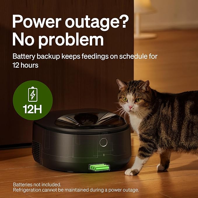 PETLIBRO Automatic Cat Feeder Wet Food with Stainless Steel Bowl 2 Packs, Refrigerated Auto Cat Feeder with Semiconductor Cooling, 3 Fresh Meals, App-Controlled Pet Food Dispenser, Easy to Clean