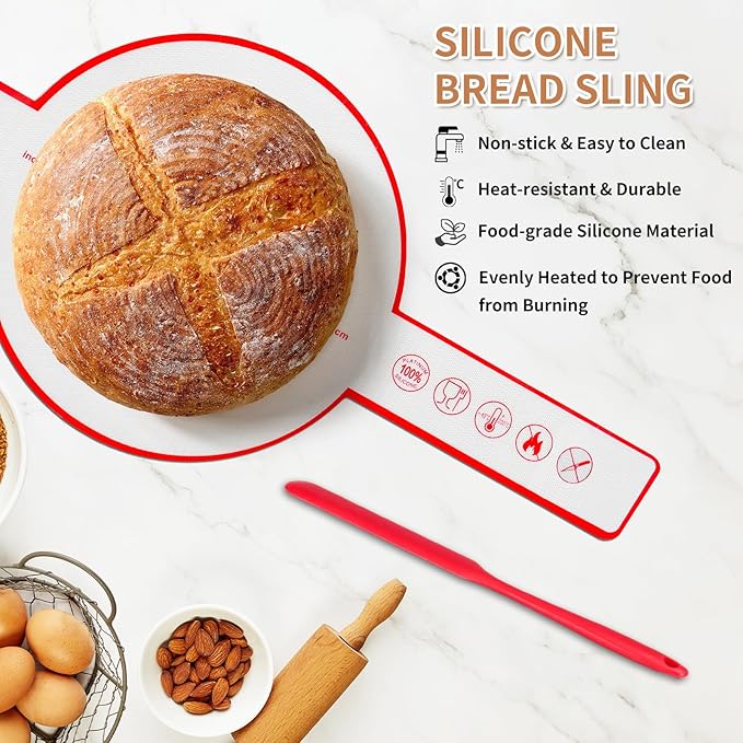 SOURACE Sourdough Starter Kit with 10" Round & 9" Oval Banneton Proofing Basket and Starter Jar, Complete Sourdough Bread Baking Supplies and Baking Gifts for Women, Men, and Bread Bakers