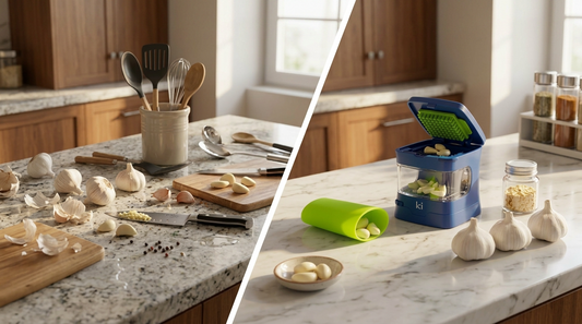 A Cleaner Way to Handle Garlic Prep in Small Kitchens