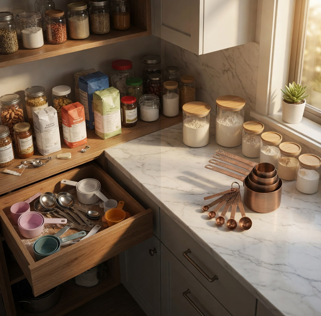 Less Counter Clutter Starts With Better Ingredient Prep Habits