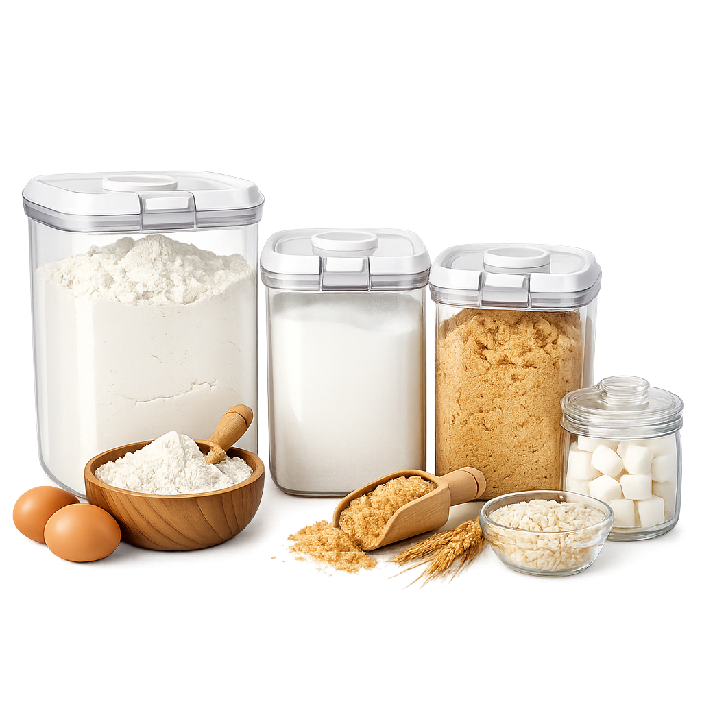 7.03 Flour Sugar Containers