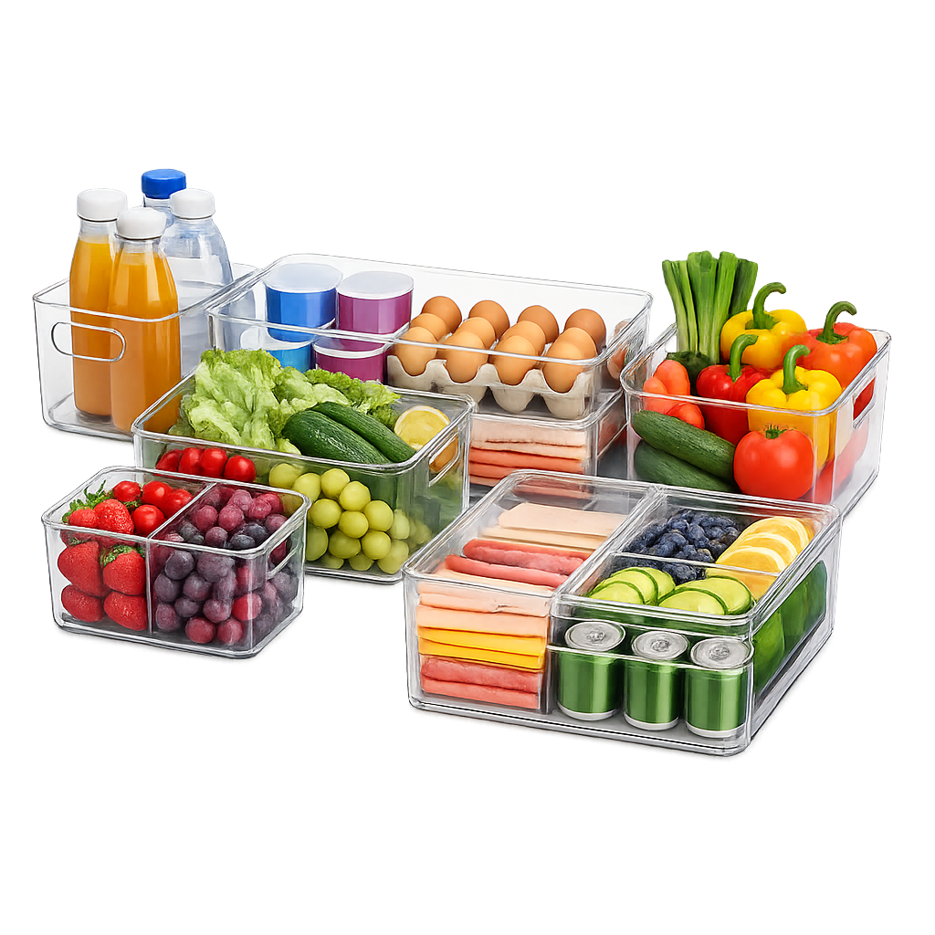 5.01 Refrigerator Organizer Bins