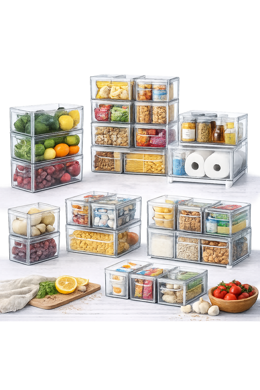 4.05 Stackable Storage Bins