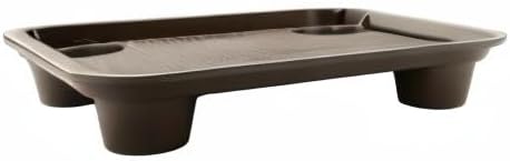 G.E.T. FT-20-BR BPA-Free Stackable Cafeteria / Fast Food Tray, 17" x 14", Brown (Set of 12)