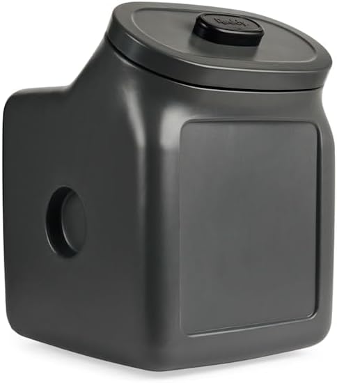 Reddy Black Airtight Food Storage Container for Dogs Large 50 lbs.