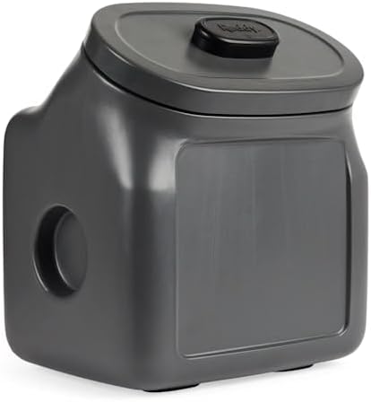 Reddy Black Airtight Food Storage Container for Dogs Medium 25 lbs.
