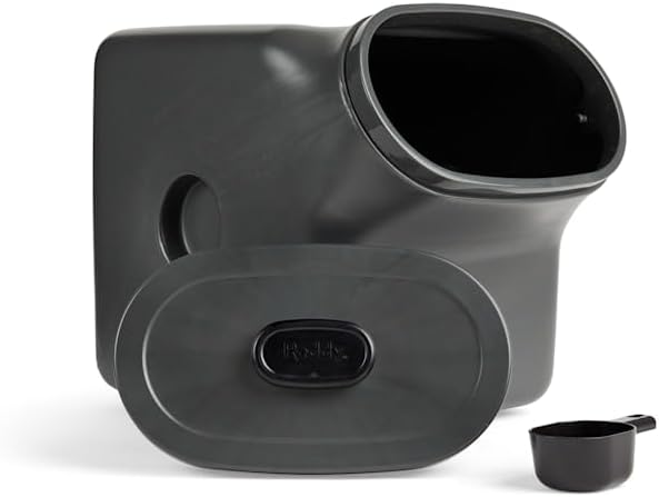 Reddy Black Airtight Food Storage Container for Dogs Large 50 lbs.