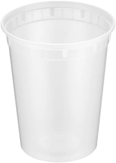 ProTakeOut, Heavy-Duty PP Deli Containers with Lids - 32oz PP Deli Container, 20 sets