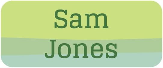 Name Bubbles - Custom Mini Daycare Name Labels for Kids (85 Labels) - Personalized Waterproof Name Stickers for Clothing Tags, Sippy Cups, Lunch Boxes, Water Bottles, & School Supplies (Ombre)