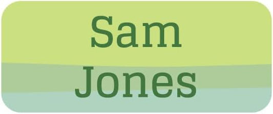 Name Bubbles - Custom Mini Daycare Name Labels for Kids (85 Labels) - Personalized Waterproof Name Stickers for Clothing Tags, Sippy Cups, Lunch Boxes, Water Bottles, & School Supplies (Ombre)