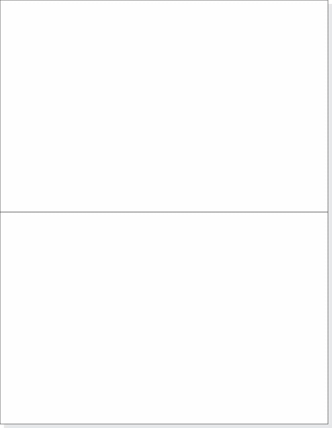 NextDayLabels 8.5x5.5 Half Sheet Stickers White Blank Labels for Laser Inkjet Printer - 2 Per Page Self-Adhesive Shipping Packaging Product Made in USA - 200 Labels
