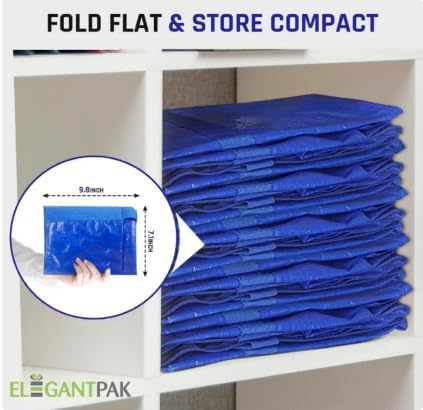 6 Pack Moving Bags Heavy Duty, Extra Large Moving Bags, Moving Supplies, Storage Bags with Handles and Zippers, Waterproof Totes for Storage Saving Packaging Shipping and Travel(Multicolor)