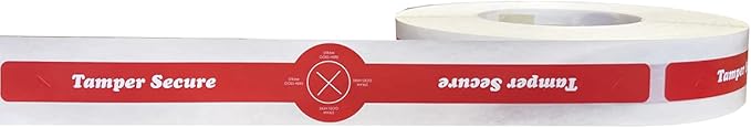 Straw Ready Tamper Evident Proof Seals for Food Safety - to-Go Drink Stickers with Secure, Easy to Peel Stickers, 1.25 x 10 Inch, 500 Total Labels on a Roll