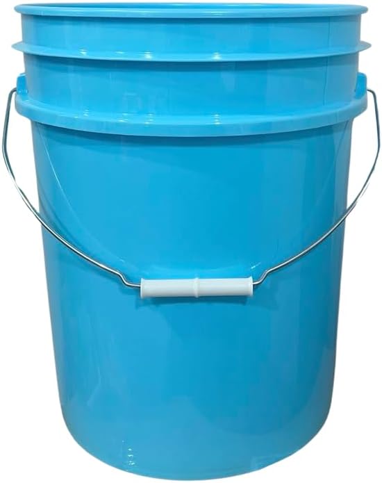 House Naturals 5 Gallon Food Grade Buckets, 3 Color Buckets with Screw on lids