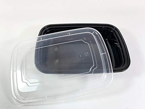 DHG PROFESSIONAL 50 sets Rectangle 28oz Meal Prep Containers with lids Microwavable Food Container Plastic BPA Free Rectangle
