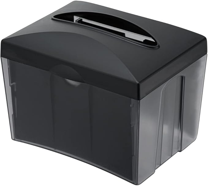 Restaurantware 7.5 x 6 x 6.3 Inch Napkin Holders 1 Rectangle Napkin Dispenser - Tabletop Easy Access Gray Plastic Commercial Napkin Dispensers Refillable For Countertops