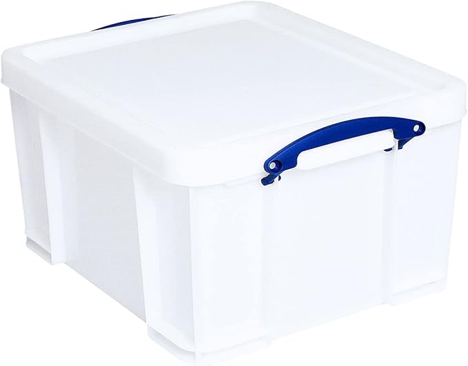 Really Useful Plastic Storage Box 42 Litre White Strong