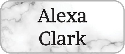 Name Bubbles - Custom Mini Daycare Name Labels for Kids (85 Labels) - Personalized Waterproof Name Stickers for Clothing Tags, Sippy Cups, Lunch Boxes, Water Bottles, & School Supplies (Marble)