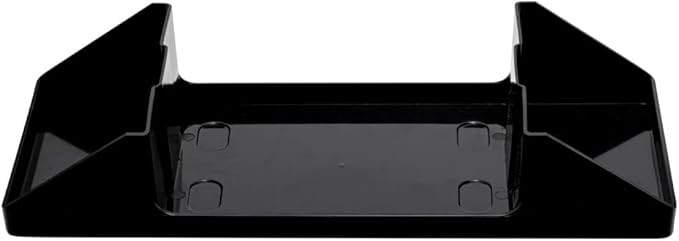 Restaurantware 7 Inch x 6.5 Inch Napkin Holder, 1 Rectangle Napkin Dispenser - Tabletop, Easy Access, Black Plastic Commercial Napkin Dispenser, Refillable, For Countertops