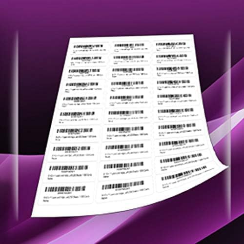 NextDayLabels 2.63x1 Inch Rectangle Stickers White Blank Labels for Laser Inkjet Printer - 30 Per Sheet Self-Adhesive Address Mailing Name Tags Made in USA - 750 Labels