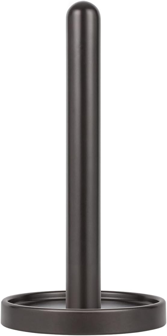Ivilon Paper Towel Roll Stand - Steady and Easy Tear - Fits All Paper Towel Rolls - Oil Rubbed Bronze