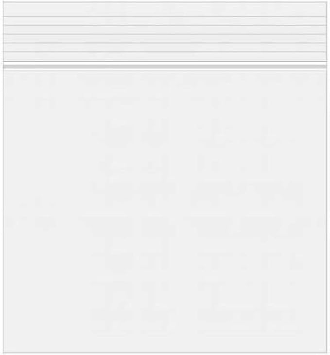 Secure Seal 10x10 Inch Reclosable Clear Zipper 2 Mil Plastic Storage Bags Top Zip Seal Bulk Wholesale Pack (Pack of 2000)